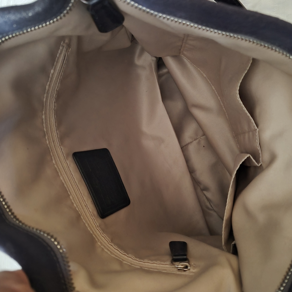 Vintage Coach Parkside Hobo Bag Navy Blue - Picture 8 of 8